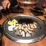 ドゥマゲテの韓国焼肉でサムギョプサル